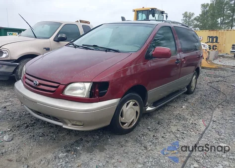 2001 Toyota Sienna Xle z USA, uszkodzony, nr VIN 4T3ZF13C01U347990